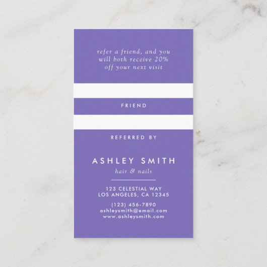 Carte De Référencement Fleur sauvage (Dos)