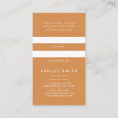 Carte De Référencement Fleur sauvage rustique (Dos)