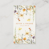 Carte De Référencement Fleur sauvage rustique (Devant)