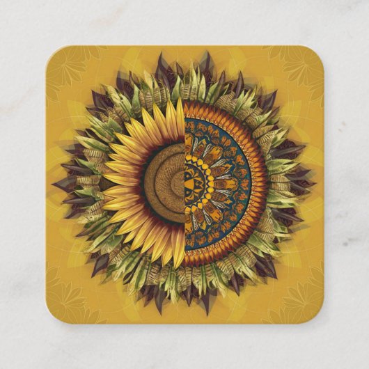 Carte De Référencement Fleurs de soleil culturelles : Beauté tissée (Devant)