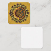 Carte De Référencement Fleurs de soleil culturelles : Beauté tissée (Devant / Derrière)