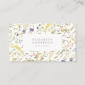 Carte De Référencement Flore botanique sauvage de printemps de Boho (Devant)