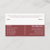 Carte De Référencement Format Paysage Logo Carré Logo double couleur Salo (Dos)