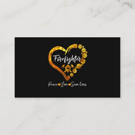 Carte De Référencement Funny FireFighter Police Office Defibrillator (Dos)