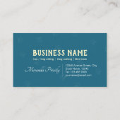 Carte De Référencement Garderie pour animaux de compagnie baignade et toi (Dos)