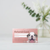 Carte De Référencement Garderie pour animaux de compagnie baignade et toi (Debout devant)