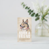 Carte De Référencement Garderie pour animaux de compagnie Bain et Groomin (Debout devant)