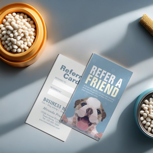 Carte De Référencement Garderie pour animaux de compagnie Bain et Groomin