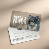 Carte De Référencement Garderie pour animaux de compagnie Bain et Groomin