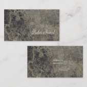 Carte De Référencement Glam Marble Granite Shimmer Salon Référer un ami (Devant / Derrière)