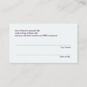 Carte De Référencement Gold Circles Nail Salon Manicurist Orientation (Dos)