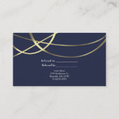 Carte De Référencement Gold Faux Foil N'importe quelle couleur Élégante R (Dos)