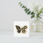 Carte De Référencement Gold flower Butterfly with Black Orchid (Debout devant)