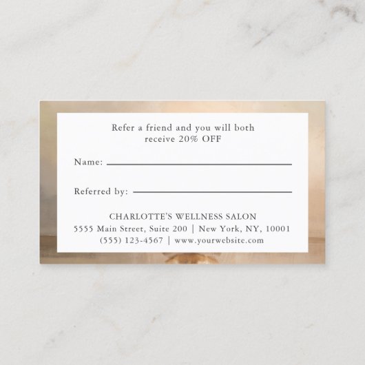 Carte De Référencement Golden Buddha – Yoga Reiki Salon (Dos)