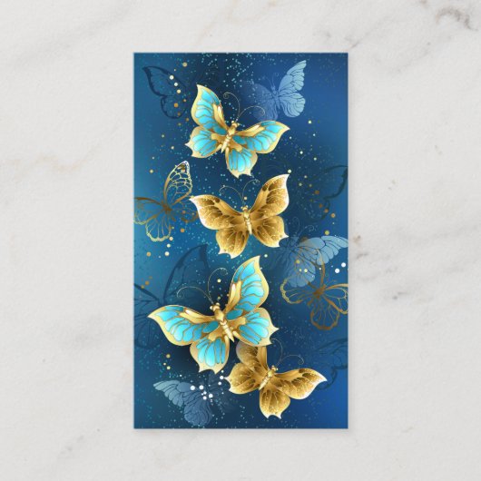 Carte De Référencement Golden butterflies (Devant)