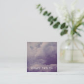 Carte De Référencement Grunge Dirty Clouds Client Profile Card Set (Debout devant)