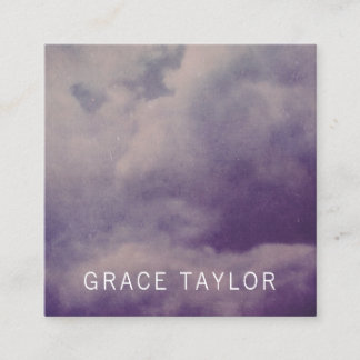 Carte De Référencement Grunge Dirty Clouds Client Profile Card Set