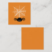 Carte De Référencement Halloween Spider Web (Devant / Derrière)