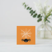 Carte De Référencement Halloween Spider Web (Debout devant)