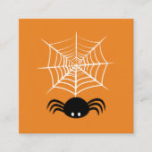 Carte De Référencement Halloween Spider Web (Devant)