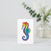 Carte De Référencement Hippocampe polygonal arc-en-ciel (Debout devant)