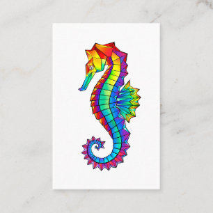 Carte De Référencement Hippocampe polygonal arc-en-ciel