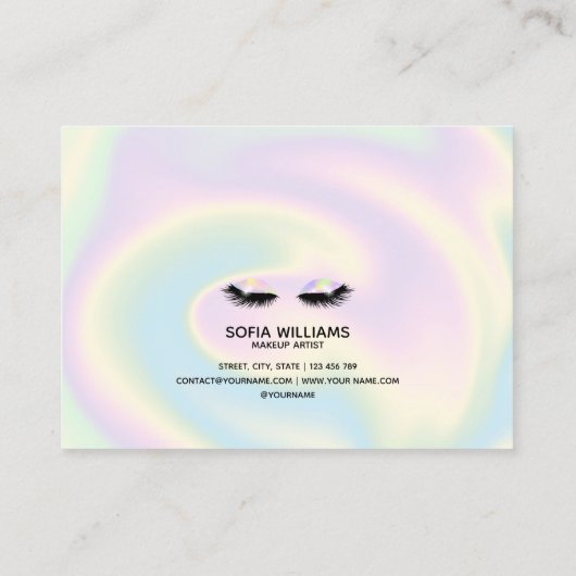 Carte De Référencement Holographie éclats Belle OEil (Dos)