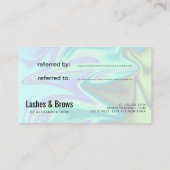 Carte De Référencement Holographie élégante et moderne (Dos)