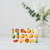 Carte De Référencement icônes de fruits tropicaux (Debout devant)