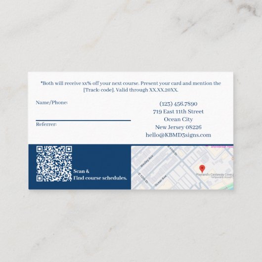 Carte De Référencement Image personnalisée Nouveau Merci de récompense cl (Dos)