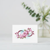 Carte De Référencement Infini avec fleurs de cerisier (Debout devant)