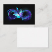 Carte De Référencement Infinité brillante avec papillon magique (Devant / Derrière)