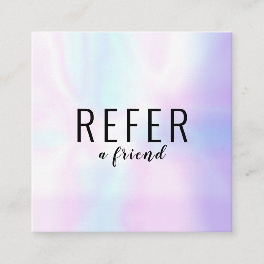 Carte De Référencement Iridescendance professionnelle simple et moderne (Devant)