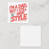 Carte De Référencement Je suis un père mais je reste dans le style (Devant / Derrière)