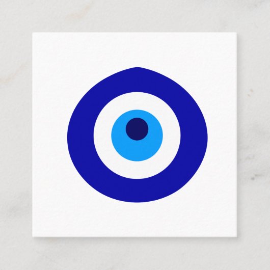 Carte De Référencement L'amulette turque a appelé Nazar (Devant)