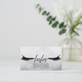 Carte De Référencement Lashes Eyelashes Extensions Argent aiguiller un am (Debout devant)