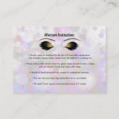 Carte De Référencement Lashes Iridescente Shimmer Lashes Référer Ami Afca (Dos)