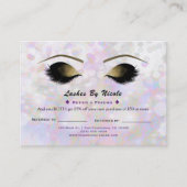 Carte De Référencement Lashes Iridescente Shimmer Lashes Référer Ami Afca (Devant)