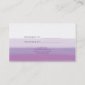 Carte De Référencement Lavande Purple Aquarelle Salon REFRIR UN AMI (Dos)