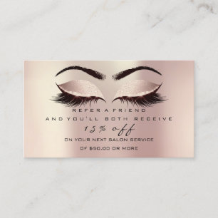 Carte De Référencement Le maquillage de mèches de rose de parties