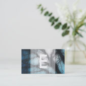 Carte De Référencement le monogramme harassé se réfèrent un ami (Debout devant)