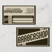 Carte De Référencement le rétro raseur-coiffeur se réfèrent un ami (Devant / Derrière)