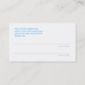 Carte De Référencement Les Lèvres Rouges Référencent Un Salon De Coupon A (Dos)