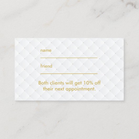 Carte De Référencement Les papillons dorés modernes réfèrent un ami (Dos)