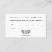 Carte De Référencement les renvois. (Devant)