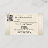 Carte De Référencement Logo Code QR Photo d'une recommandation d'ami Port (Dos)