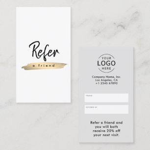 Carte De Référencement Logo de société élégant simple minimaliste