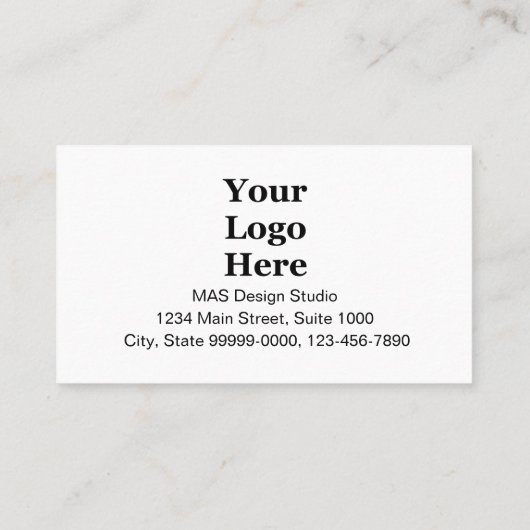 Carte De Référencement Logo d'entreprise Noir et blanc Référer un ami (Dos)