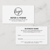 Carte De Référencement Logo Professionnel Minimal Moderne Simple (Devant / Derrière)
