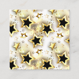 Carte De Référencement Lumière transparente avec étoiles or